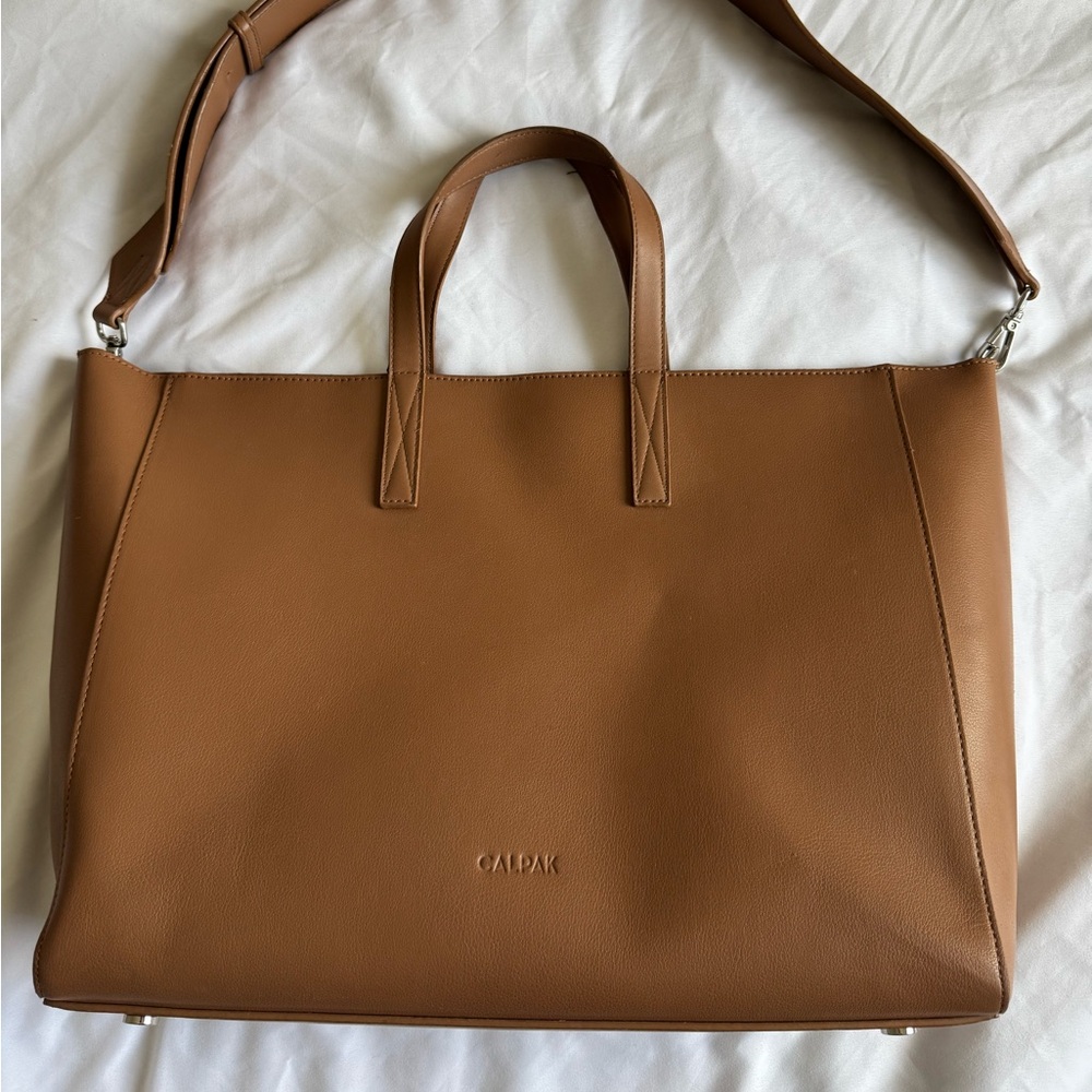 Haven 16" Laptop Tote Bag in Toffee